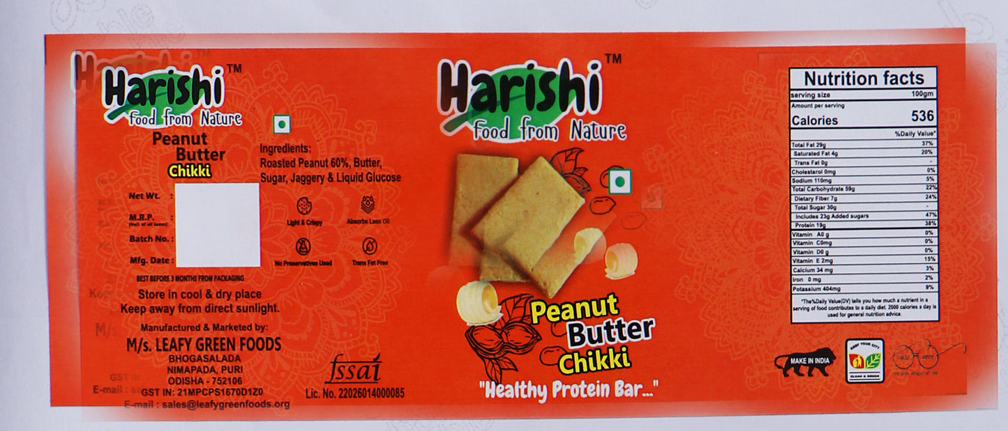 Peanut butter chikki