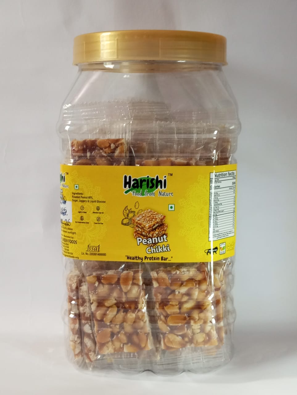 Peanut Chikki made with roasted peanuts and pure jaggery – Harishi