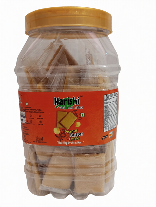 Peanut Butter Chikki made with jaggery, peanut and butter – Harishi.